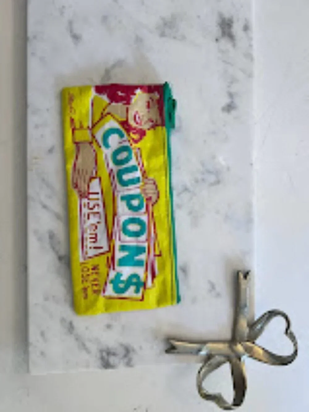 Vintage coupon bag description cute